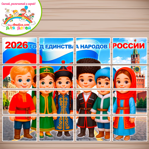 Баннер - оформление для детского сада (ДОУ) школы «2026 - Год единства народов России» шаблоны на 16, 8, 4 листах А4. Баннер - оформление для детского сада (ДОУ) школы «2026 - Год единства народов России» шаблоны на 16, 8, 4 листах А4.