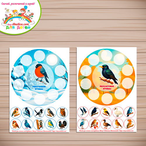 Дидактическая игра - сортировка «Птицы зимующие и перелётные». Дидактическая игра - сортировка «Птицы зимующие и перелётные»