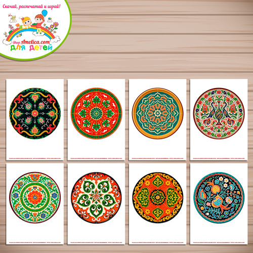 Дидактическая игра - пазлы для детей, для детского сада (ДОУ) «Собери узор - Татарская народная роспись» Дидактическая игра - пазлы для детей, для детского сада (ДОУ) «Собери узор - Татарская народная роспись»