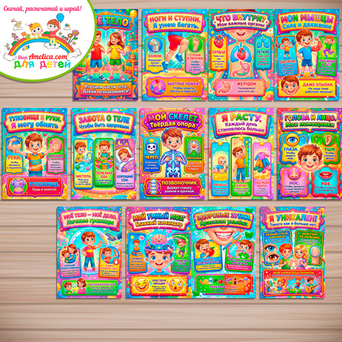 Папка-передвижка, плакаты - презентации (наглядный материал) «Моё тело» для детей. Папка-передвижка, плакаты - презентации (наглядный материал) «Моё тело» для детей.