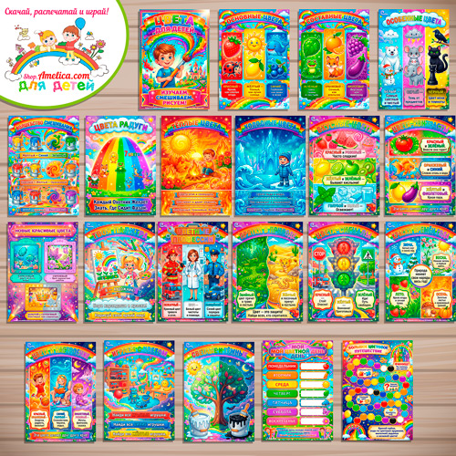 Папка-передвижка, плакаты - презентации (наглядный материал) «Цвета» для детей. Папка-передвижка, плакаты - презентации (наглядный материал) «Цвета» для детей.