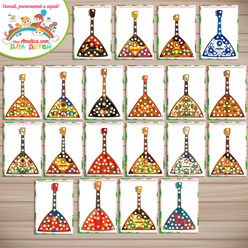 Русская народная роспись - Балалайка Русская народная роспись - Балалайка