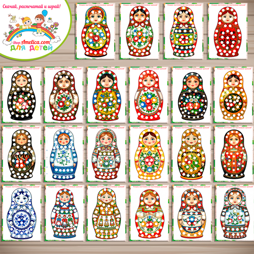 Пластилиновые заплатки «Русская народная роспись - матрёшка» Пластилиновые заплатки «Русская народная роспись - матрёшка»
