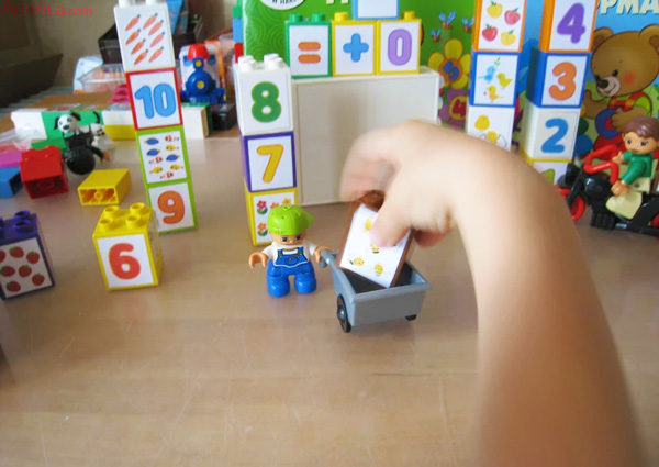 Картинки для кубиков «Lego Duplo» «Счёт от 0-10 для малышей»