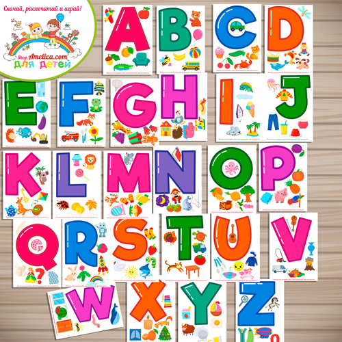 Развивающий набор на липучках «English Alphabet»